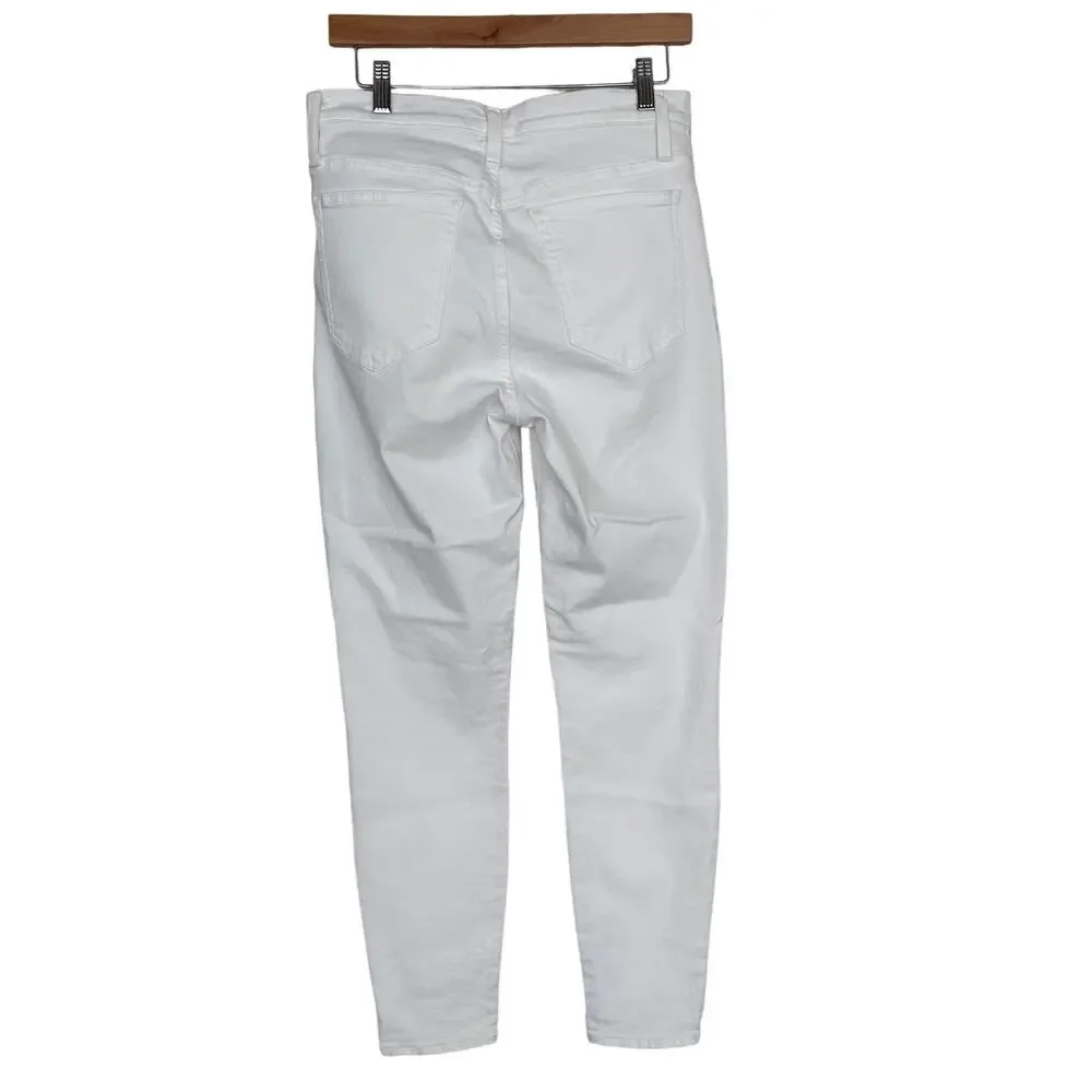 J. Crew Jeans White High Rise 9